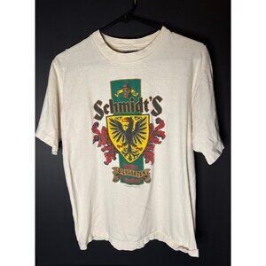 Vtg Oneita Schmidt's Frankfurt Biergarten Deutschland T-Shirt Mens L Tee READ